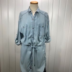 Banana republic denim chambray dress size medium